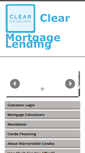 Mobile Screenshot of clearmortgagelending.com